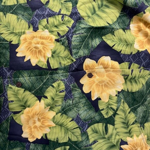 Tommy Bahama 100% Silk Hawaiian Print Mens Short Sleeve Shirt Size:XXL: Vintage - Picture 5 of 7